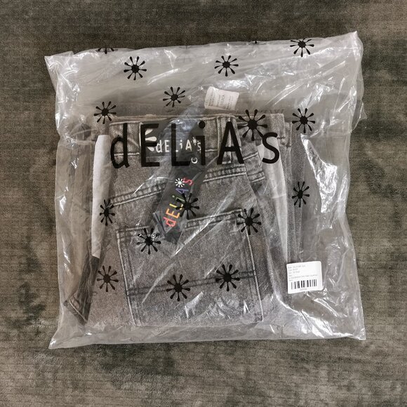 dELiA*s So Misunderstood Dark Wash Carpenter Jeans XXS - Picture 5 of 5